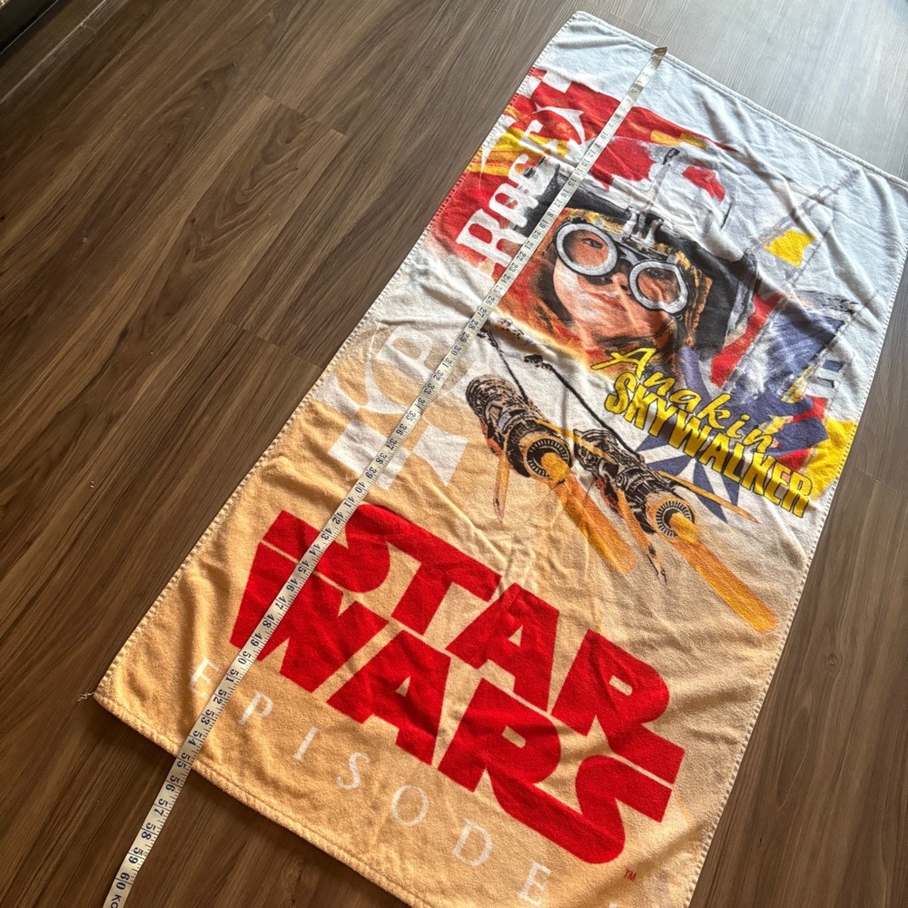 Vintage 1999 Star Wars Episode I Anakin Skywalker Beach Towel - Picture 8 of 10